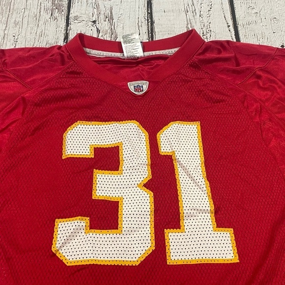 Kids Boys Priest Holmes Kansas City Chiefs Reebok NFL Football Sports Jersey - Picture 3 of 8